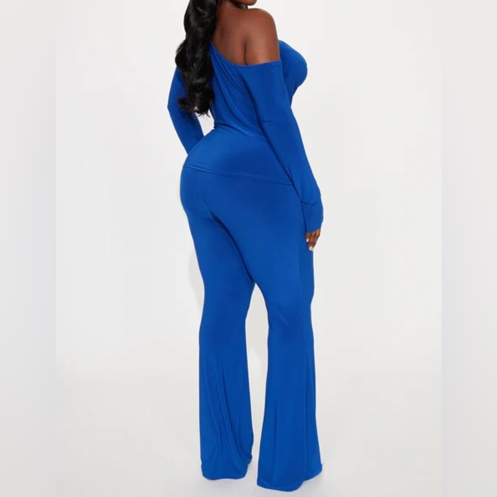 Blue off shoulder two piece set - Picture 6 of 6